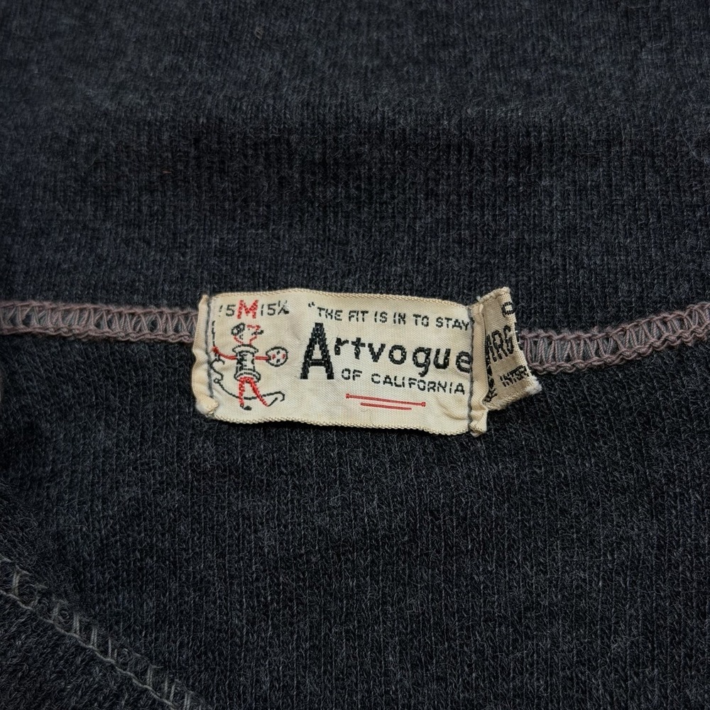 Vintage 50s Artvogue of California Virgin Orlon Knit Polo Shirt Men M Rockabilly - Picture 6 of 7